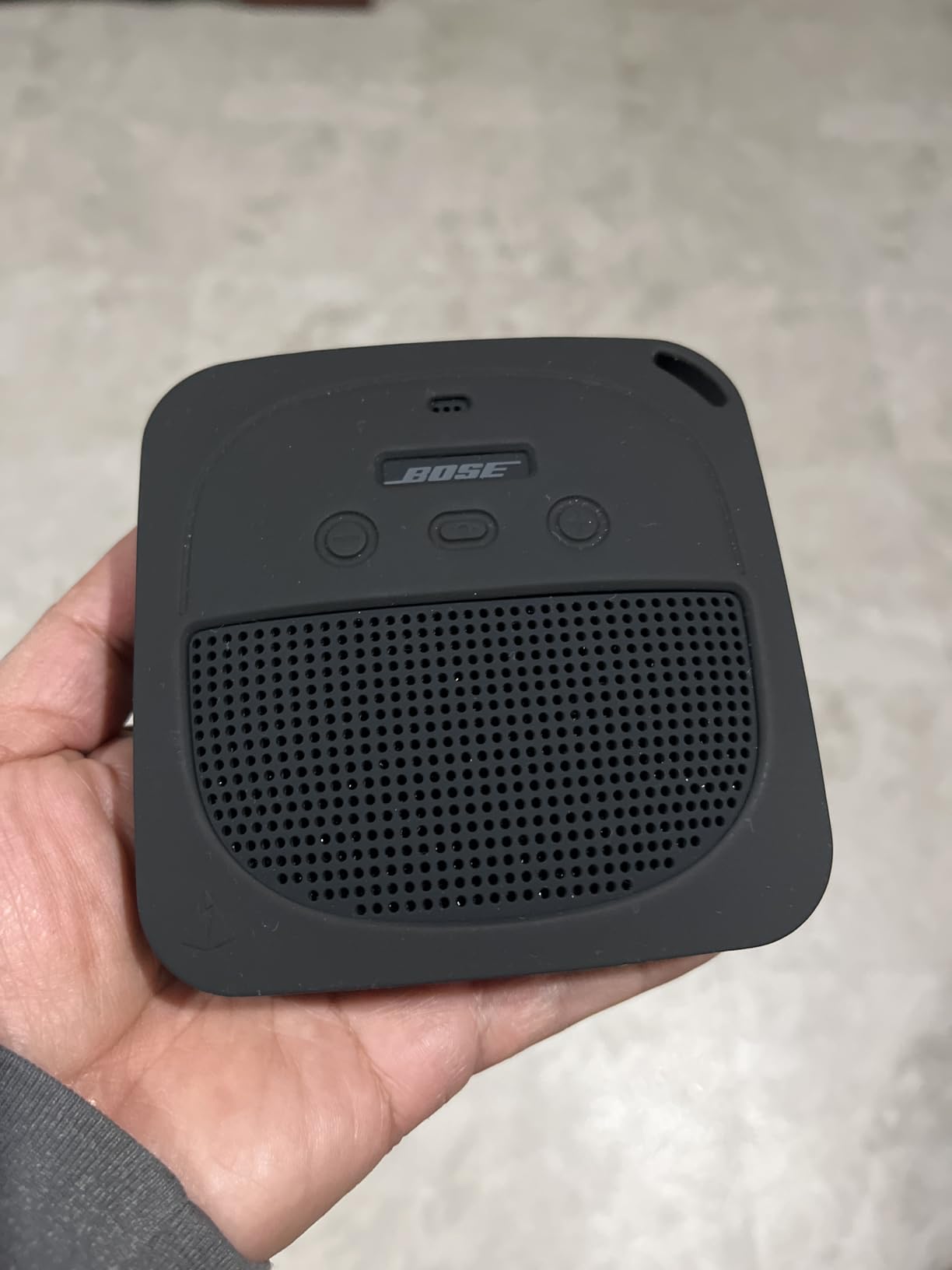 SoundLink Micro Bluetooth Speaker: Small Portable Waterproof Speaker with Microphone, Black customer photo 1