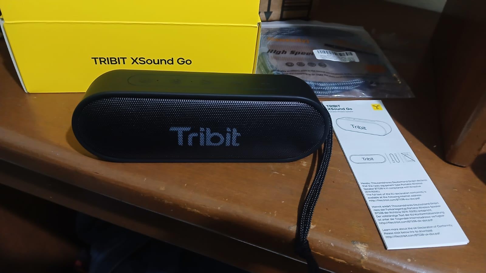 Tribit XSound Go Bluetooth Speaker, 16W Portable Wireless Speaker with Loud Sound, 24H Playtime, IPX7 Waterproof, Custom EQ, XBass, BT5.3, TWS Pairing, Type-C, Outdoor/Home/Travel/Beach/Shower (Black) customer photo 1