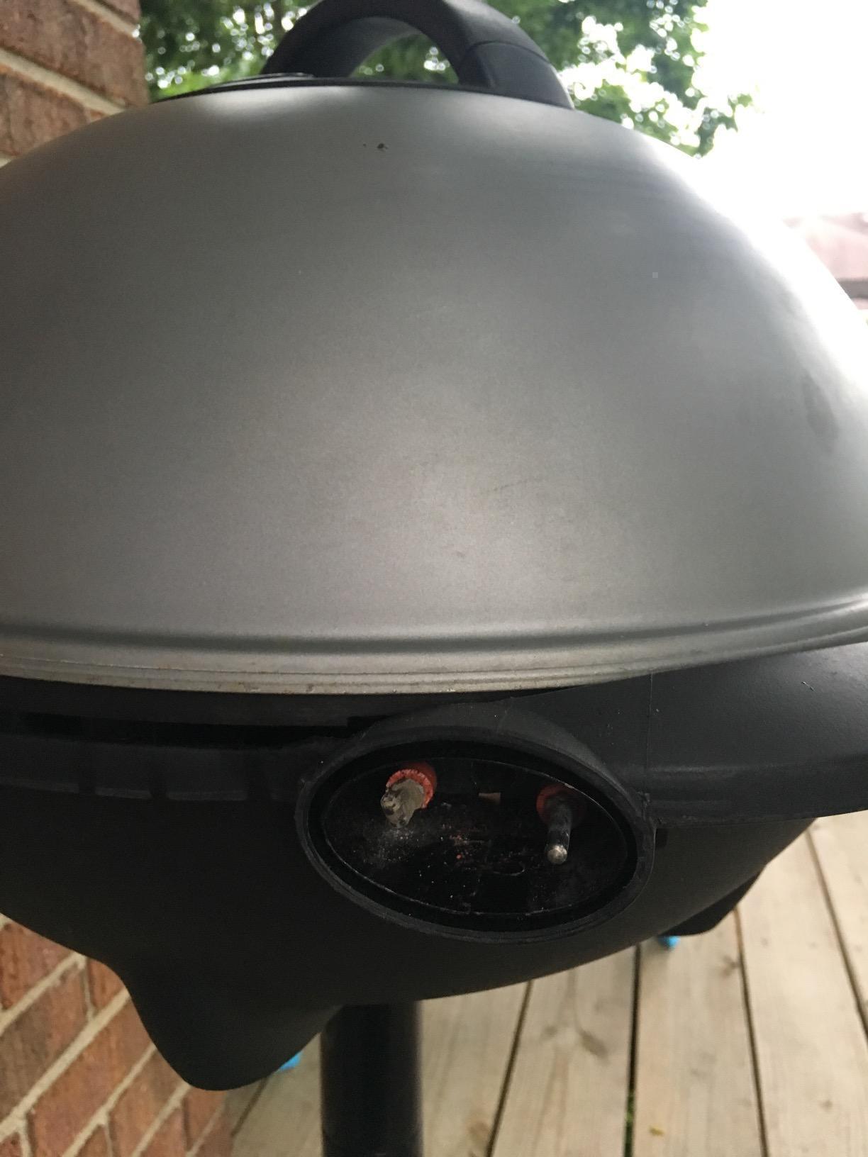 George Foreman Indoor/Outdoor Electric Patio Grill, Apartment Approved, 15-Serving, Removable Stand, Black customer photo 2