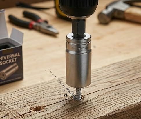Super Universal Socket Tools Gifts for Men, Grip Set with Power Drill Adapter Cool Stuff Gadgets Present Ideas Gifts for Dad Husband customer photo 1