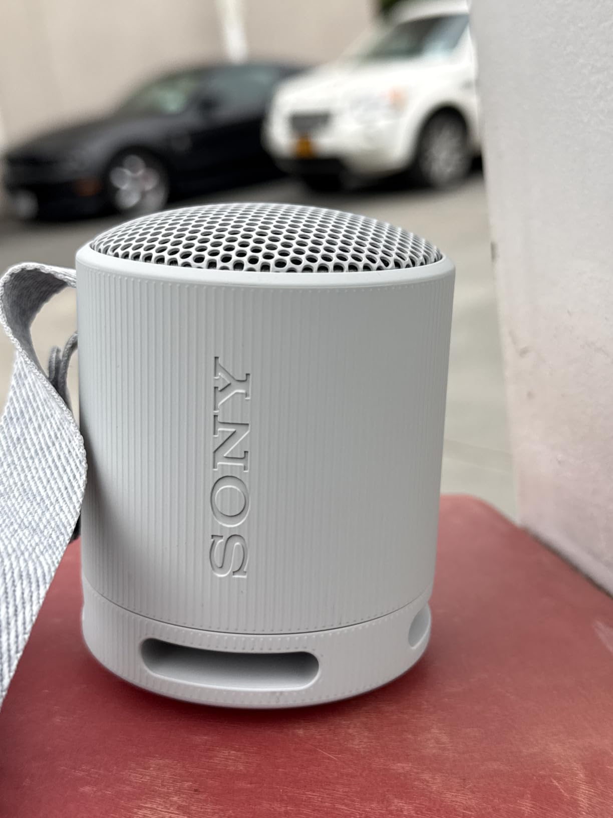 Sony SRS-XB100 Wireless Bluetooth Portable Lightweight Super-Compact Travel Speaker, Durable IP67 Waterproof & Dustproof Shower Speaker, 16 Hour Battery customer photo 2
