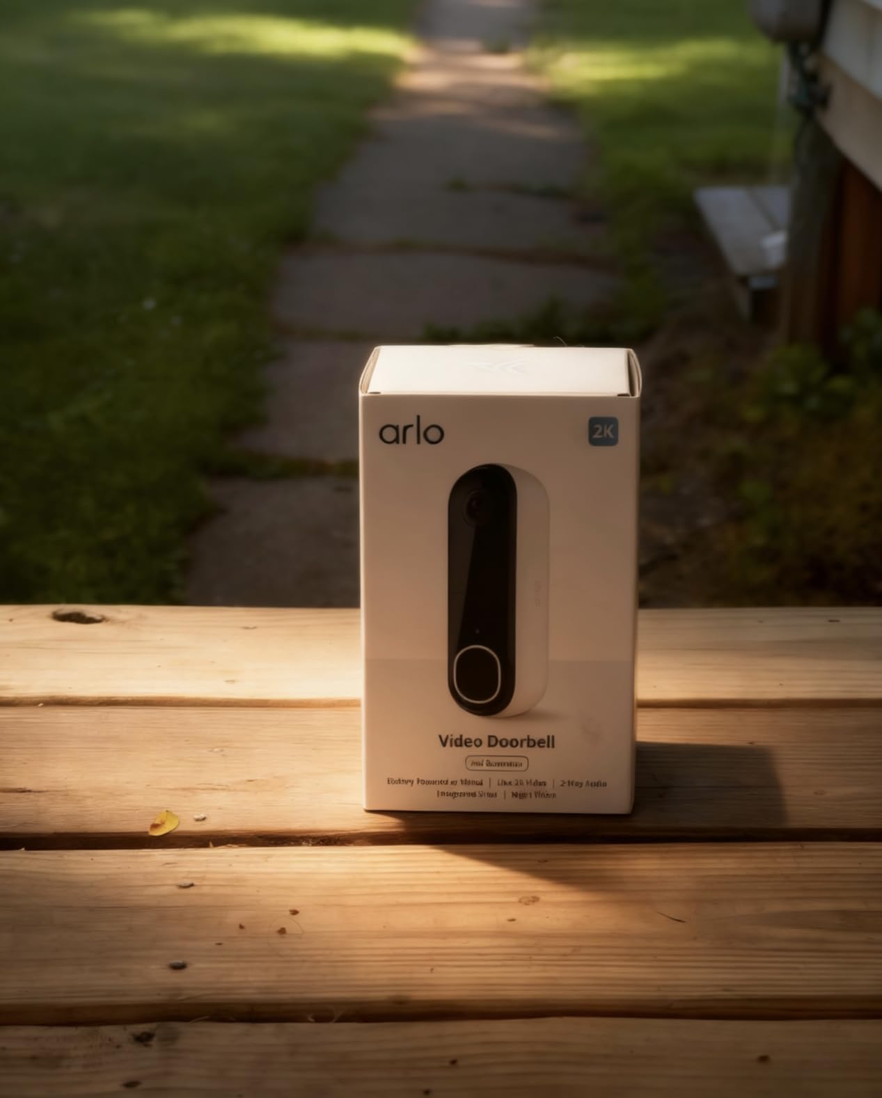 Arlo Video Doorbell 2K (2nd Gen, Latest Release), Wireless or Wired, Package Detection, Person & Vehicle Recognition, 1-Month Secure Plan, 2-Way Audio, Night Vision, Head to Toe Video View customer photo 1