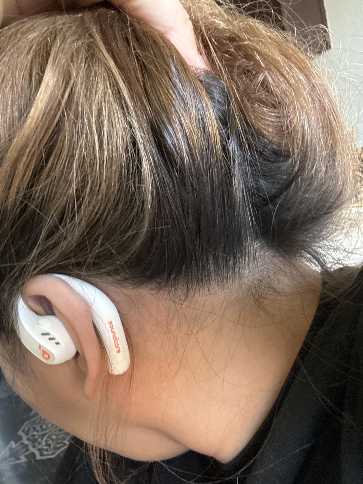 Soundcore by Anker AeroFit Pro Open-Ear Headphones, Ultra Comfort, Secure Fit, Ergonomic Design, Rich Sound with LDAC, Bluetooth 5.3, IP55 Water-Resistant, 46H Playtime, App Control, Wireless Earbuds customer photo 1
