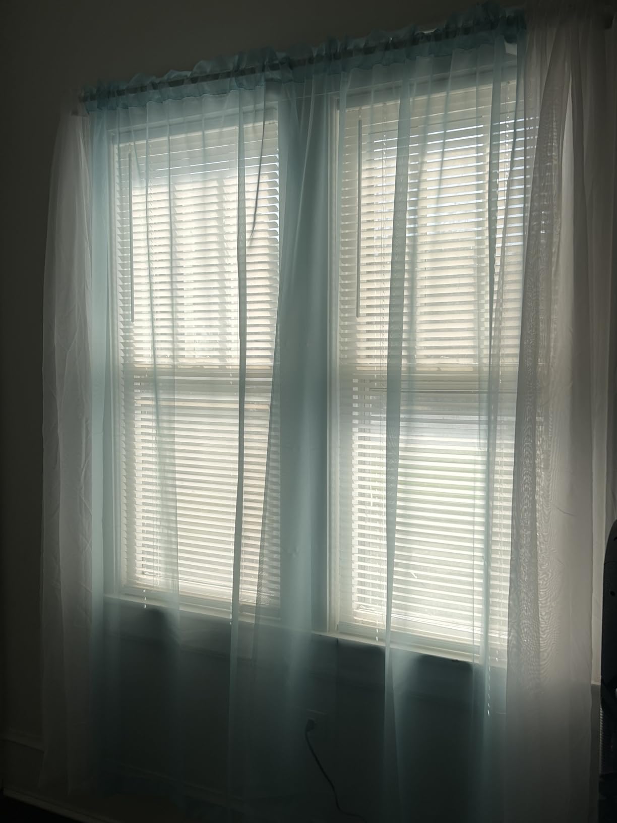 Chyhomenyc Taupe Sheer Curtains 84 Inches Long 2 Panels Set- Light Filtering Curtains for Bedroom, Soft Airy Voile Rod Pocket Living Room Window Drapes, 42Wx84L Inches, 2 PCS customer photo 2