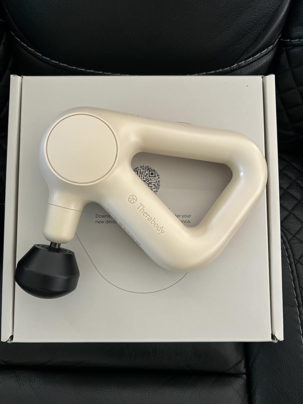 TheraGun Therabody Relief Handheld Percussion Massage Gun - Easy-to-Use, Comfortable & Light Personal Massager for Every Day Pain Relief (Navy) customer photo 1