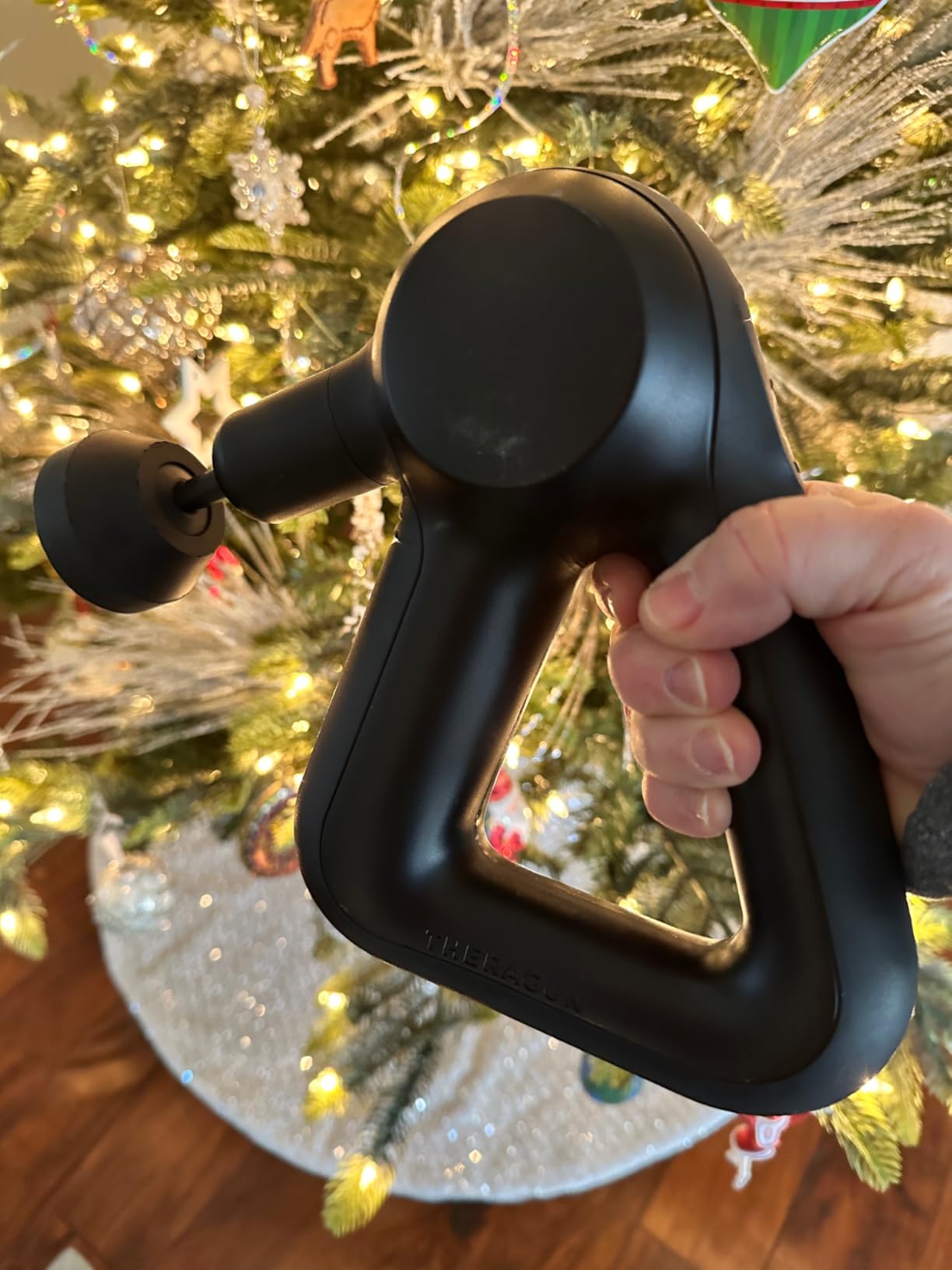 TheraGun Therabody Relief Handheld Percussion Massage Gun - Easy-to-Use, Comfortable & Light Personal Massager for Every Day Pain Relief (Navy) customer photo 2