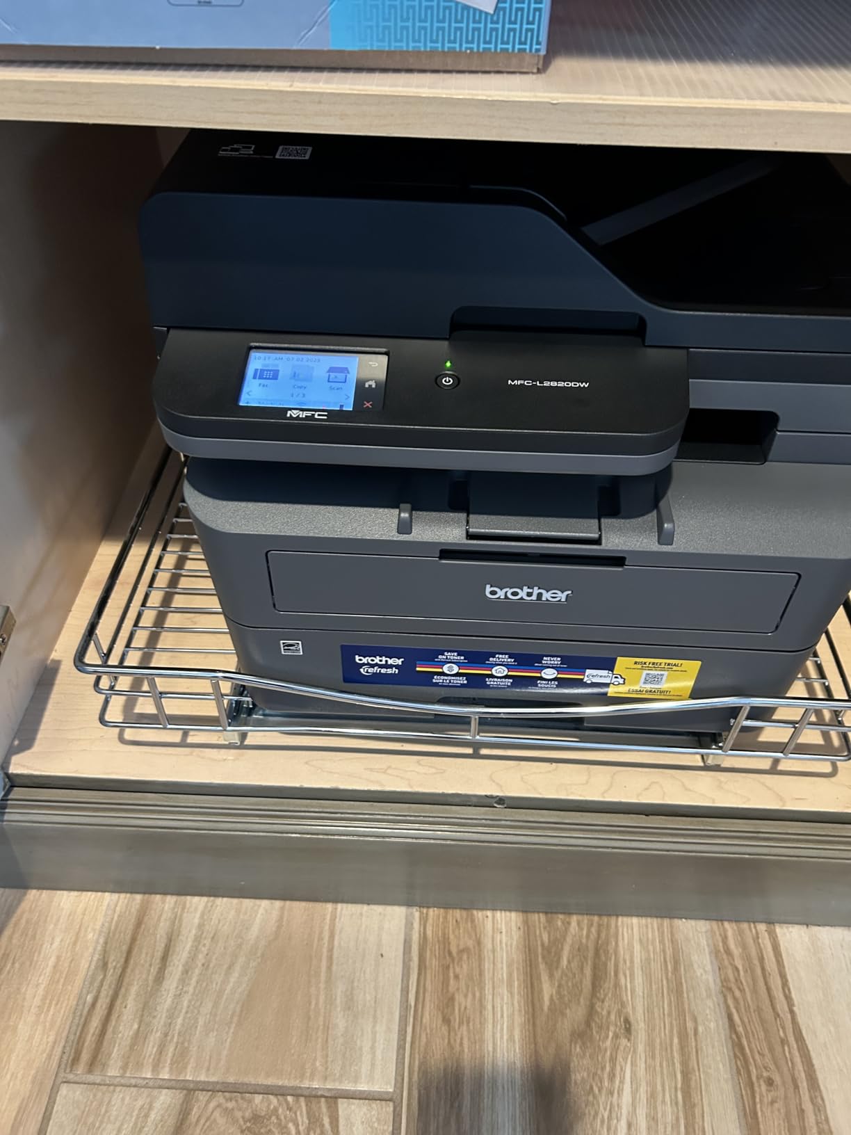 Brother MFC-L2820DW Wireless Compact Monochrome All-in-One Laser Printer with Copy, Scan and Fax, Duplex, Black & White | Includes Refresh Subscription Trial, Works with Alexa customer photo 1