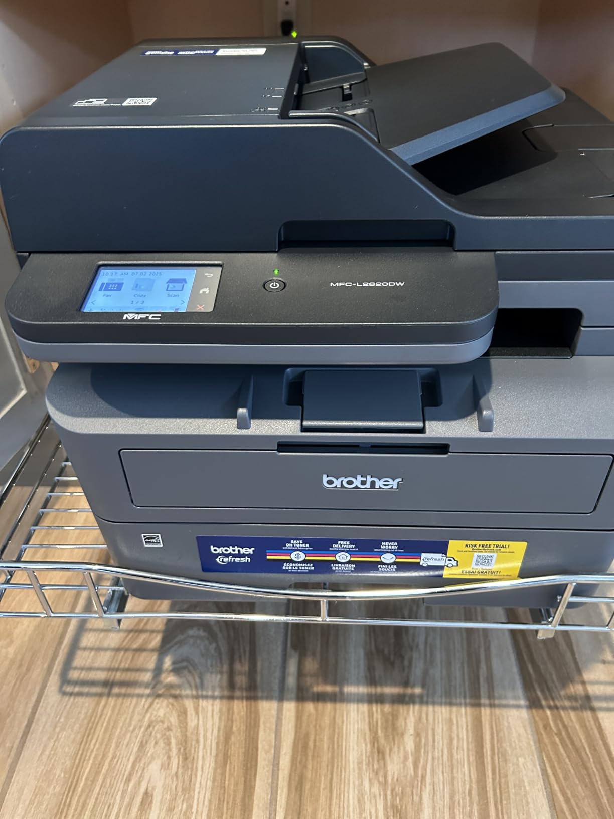 Brother MFC-L2820DW Wireless Compact Monochrome All-in-One Laser Printer with Copy, Scan and Fax, Duplex, Black & White | Includes Refresh Subscription Trial, Works with Alexa customer photo 2