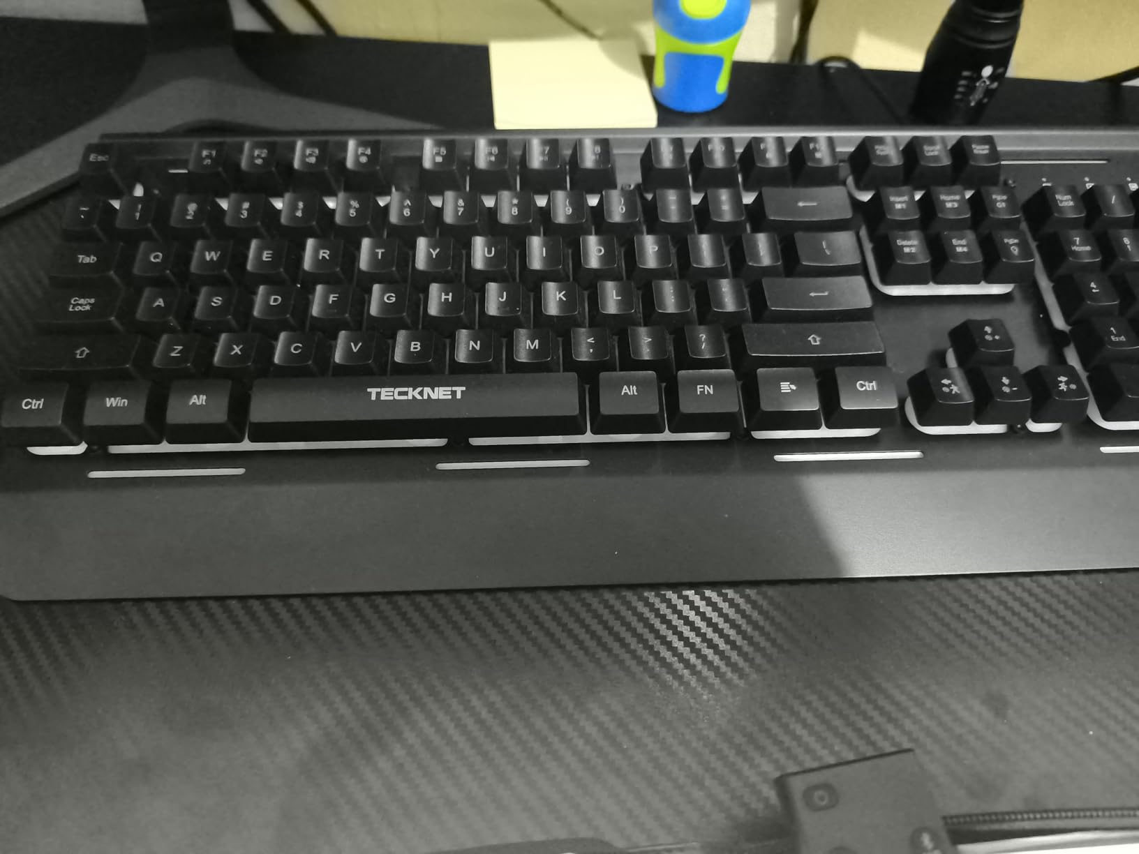 TECKNET Wired Gaming Keyboard, USB Wired Computer Keyboard, 15-Zone RGB Illumination, IP32 Water Resistance, 25 Anti-ghosting Keys, All-Metal Panel customer photo 1
