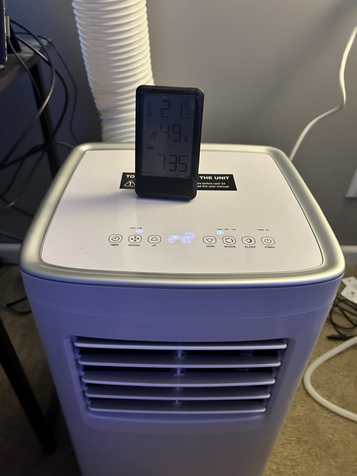Coolblus Portable Air Conditioners, 8400 BTU air conditioner Cools Up to 340 Sq.Ft, 3 in 1 Portable AC with Remote, 24H Timer, Sleep Mode, Window Kit & Filter Brush, No Wall Required, White-8400BTU customer photo 1