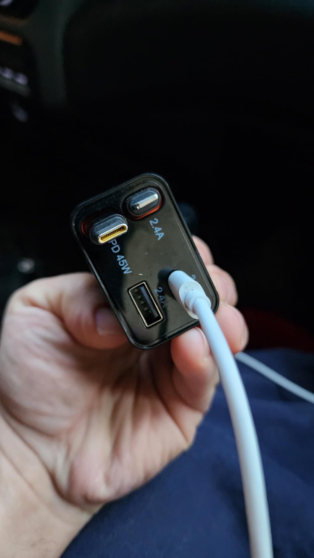 LISEN Retractable Car Charger, 84W Car Charger USB C Fast Charger Adapter for iPhone, Car Accessories for Men Women, Gifts for Fathers Day for Men Dad Husband, for iPhone 17 16 15 14 13 12 11 Samsung customer photo 2