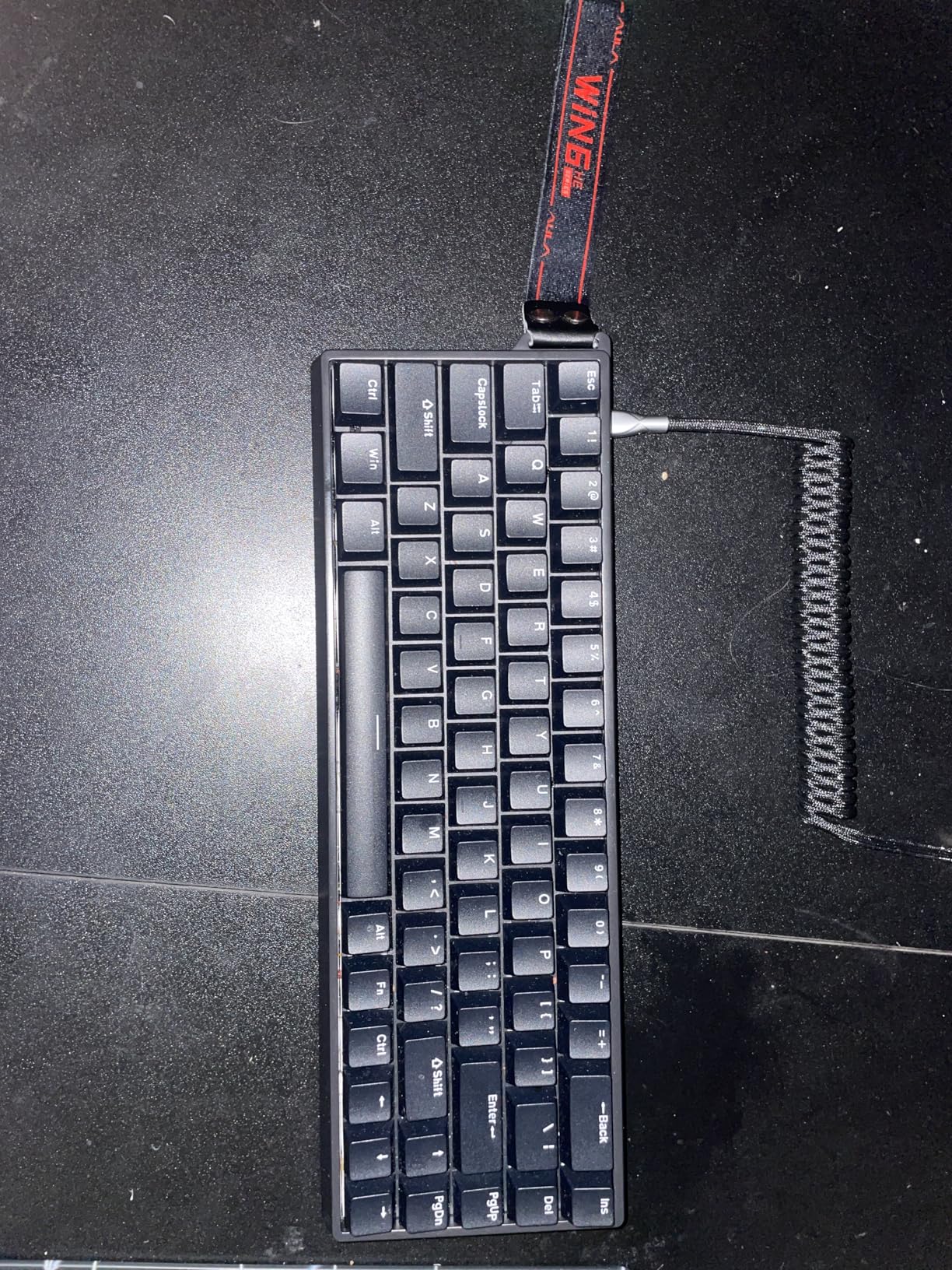 AULA WIN68 HE Mechanical Gaming Keyboard 60%, Hall Effect Magnetic Switch, Fast Trigger Mode Adjustable Actuation, 8000Hz Polling Rate, RGB Backlit, Wired customer photo 2