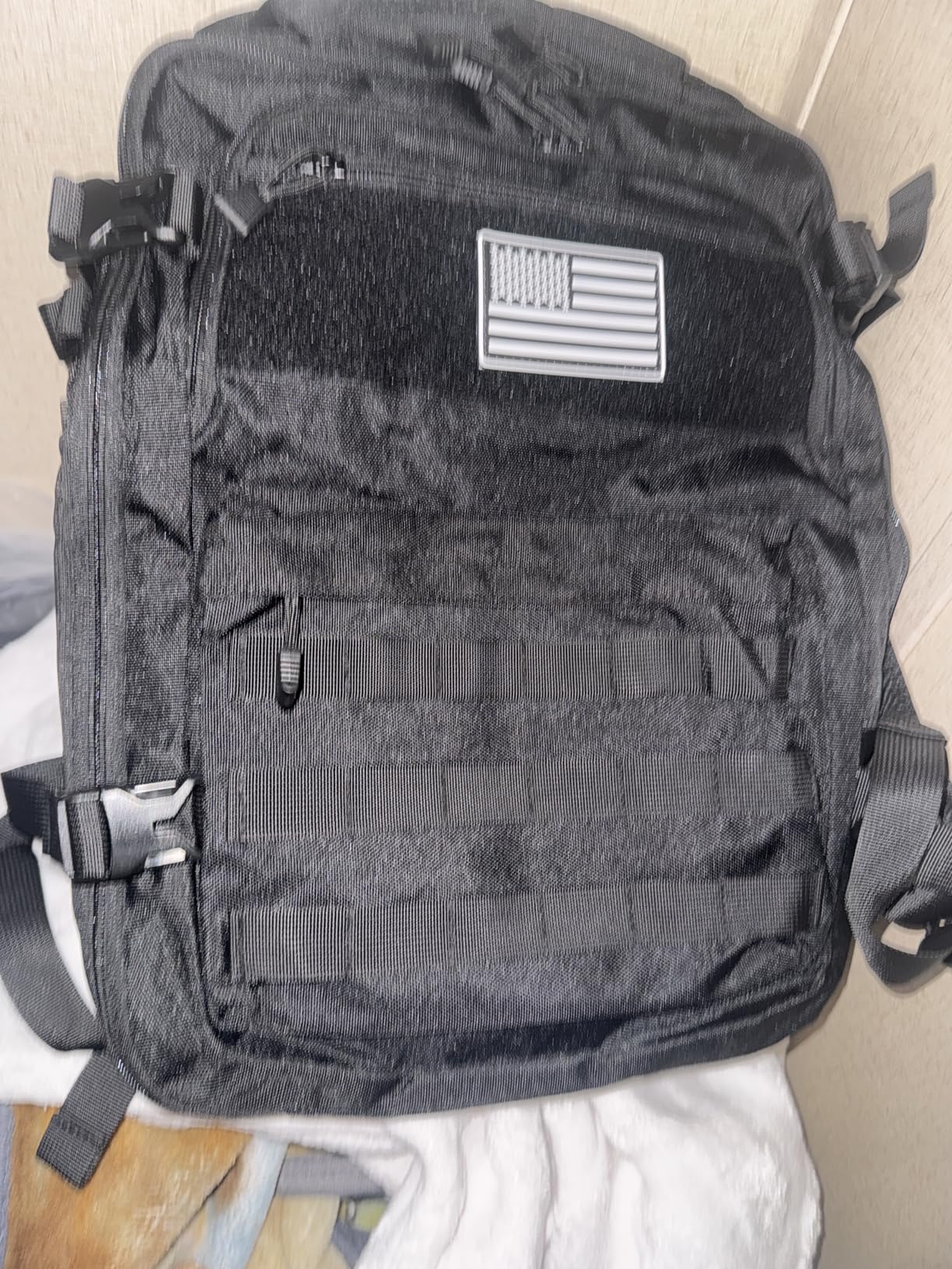 MOZETO TSA Approved Carry On Backpack, Extra Large Tactical Travel Backpack for Men, Airplane Approved Weekender Bag, Water Resistant Lightweight Laptop Daypack for Flight, Black customer photo 1