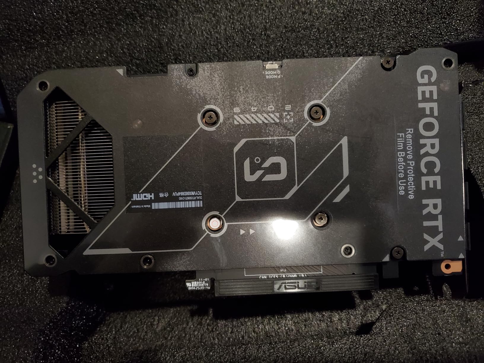 ASUS Dual NVIDIA GeForce RTX 5060 Ti 16GB GDDR7 OC Edition Graphics Card, (PCIe 5.0, DLSS 4, HDMI 2.1b, DisplayPort 2.1b, 2.5-Slot, Axial-tech Fan, 0dB Technology), 3 Year Warranty customer photo 2