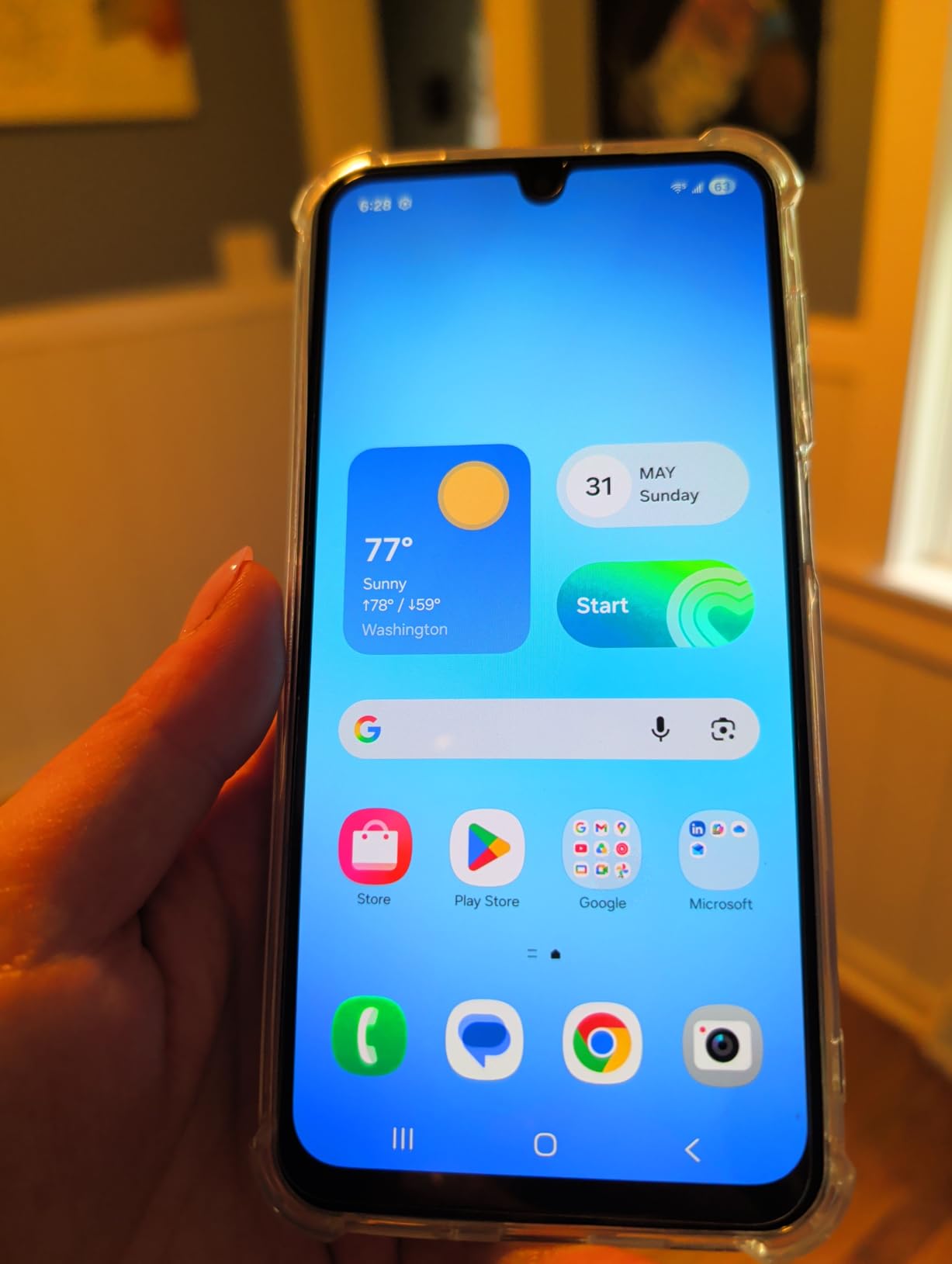 Samsung Galaxy A17 5G Smart Phone, 128GB, Large AMOLED, High-Res Camera, Durable Design, Super Fast Charging, Expandable Storage, Circle to Search, 2025, US 1 Yr Manufacturer Warranty, Blue customer photo 2