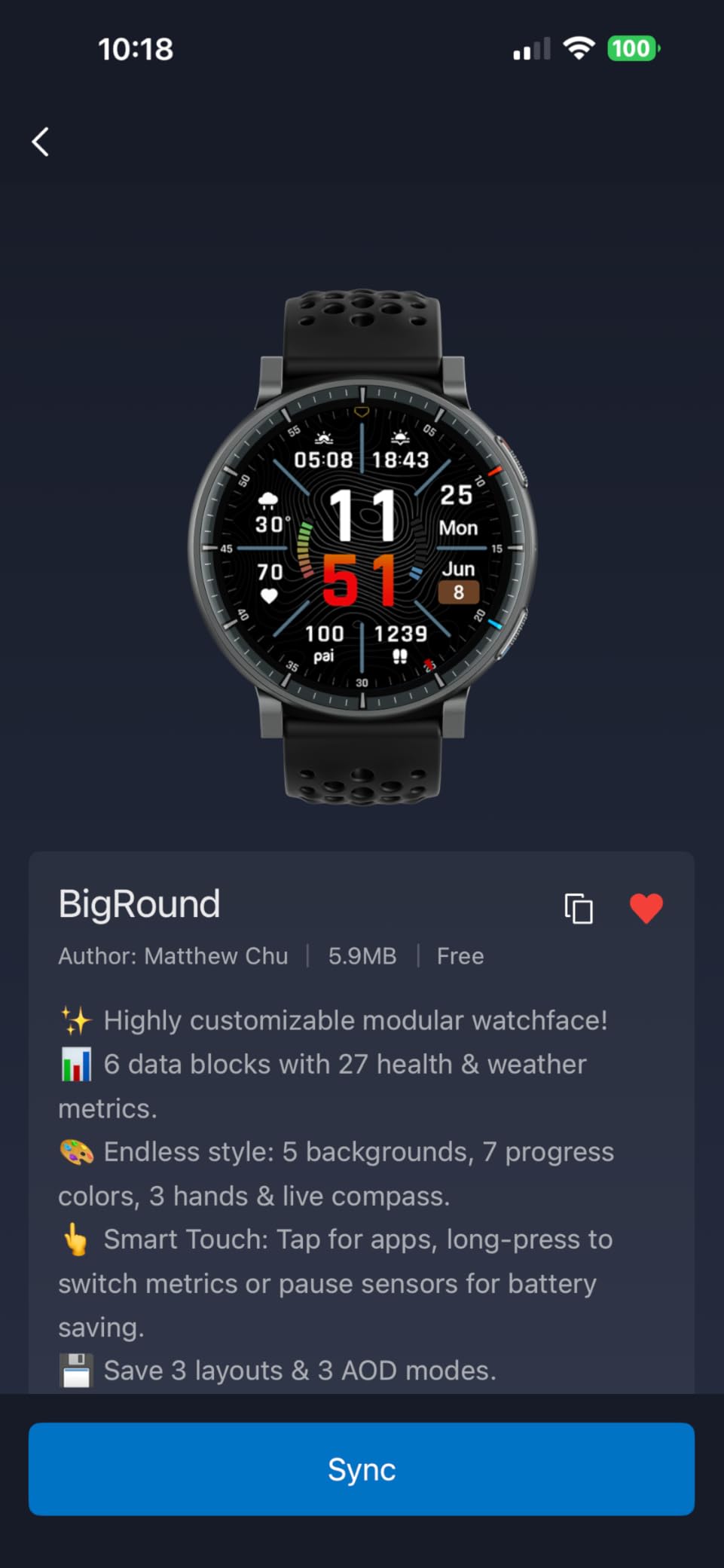 Active Max Smart Watch 1.5