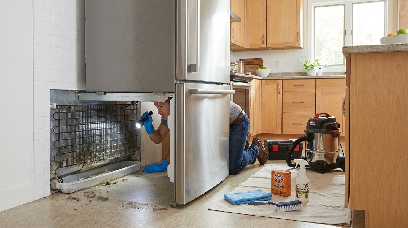 Bad Smell Behind Fridge Causes & Fixes