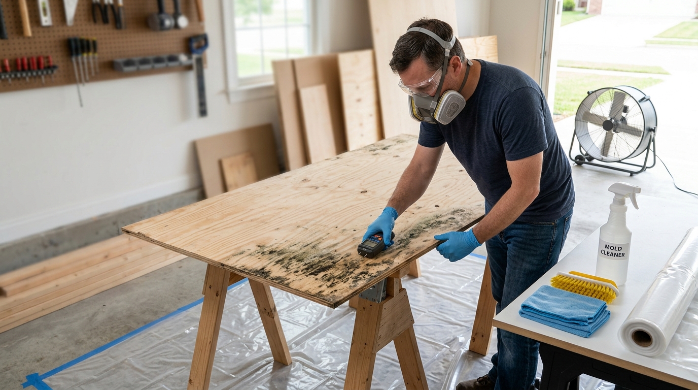 Black Mold on Plywood
