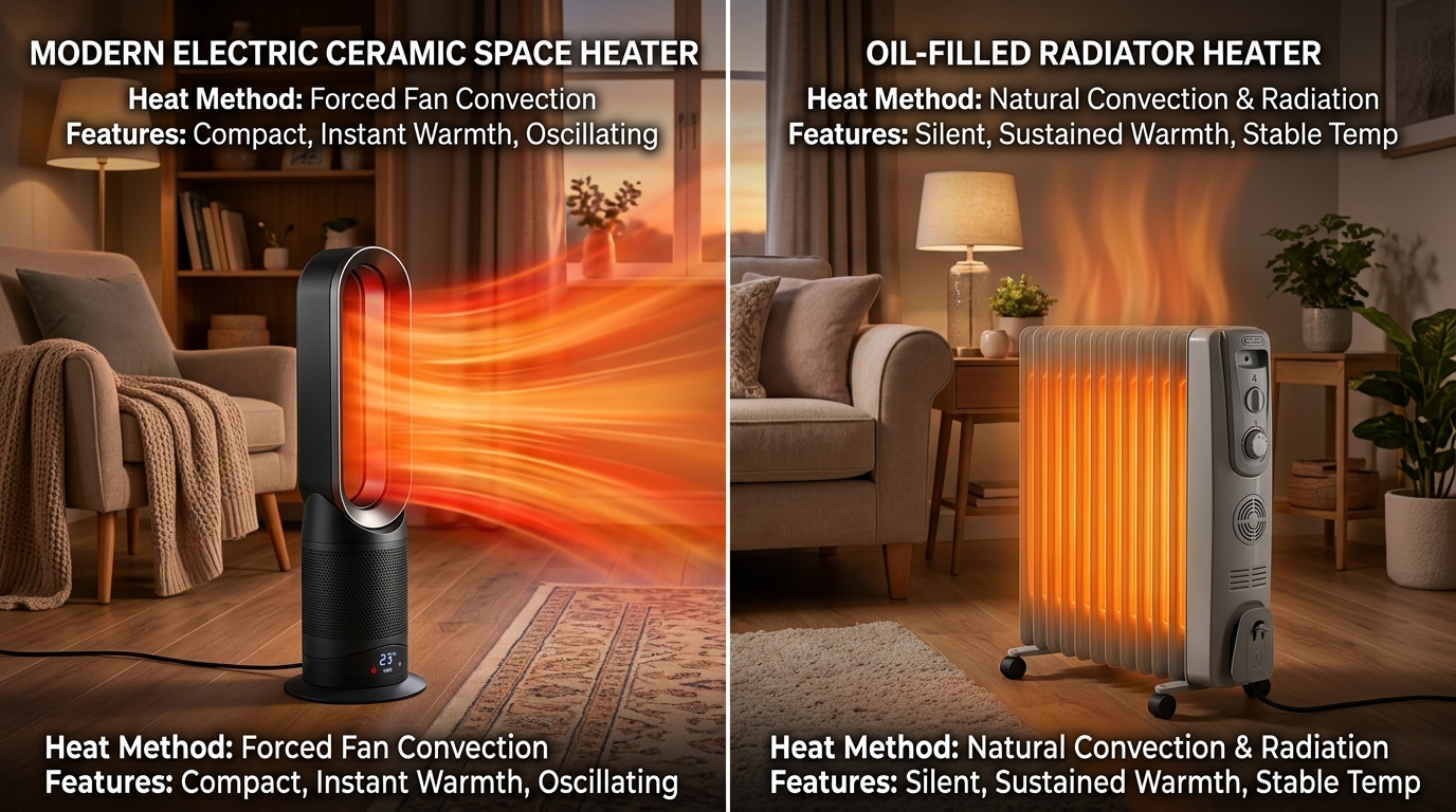 Electric vs Oil Filled Heaters