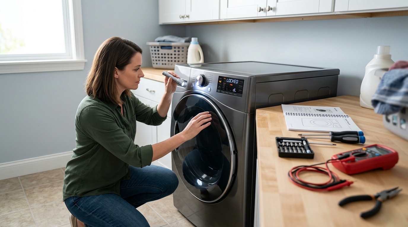 Dryer Door Locked: