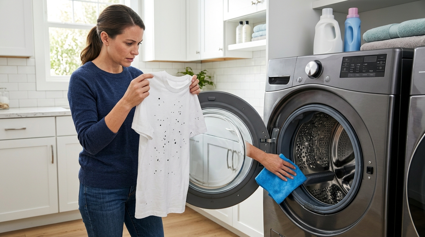 Black Spots on Clothes After Washing?