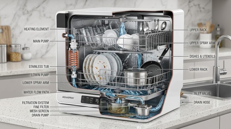 How Countertop Dishwashers Work