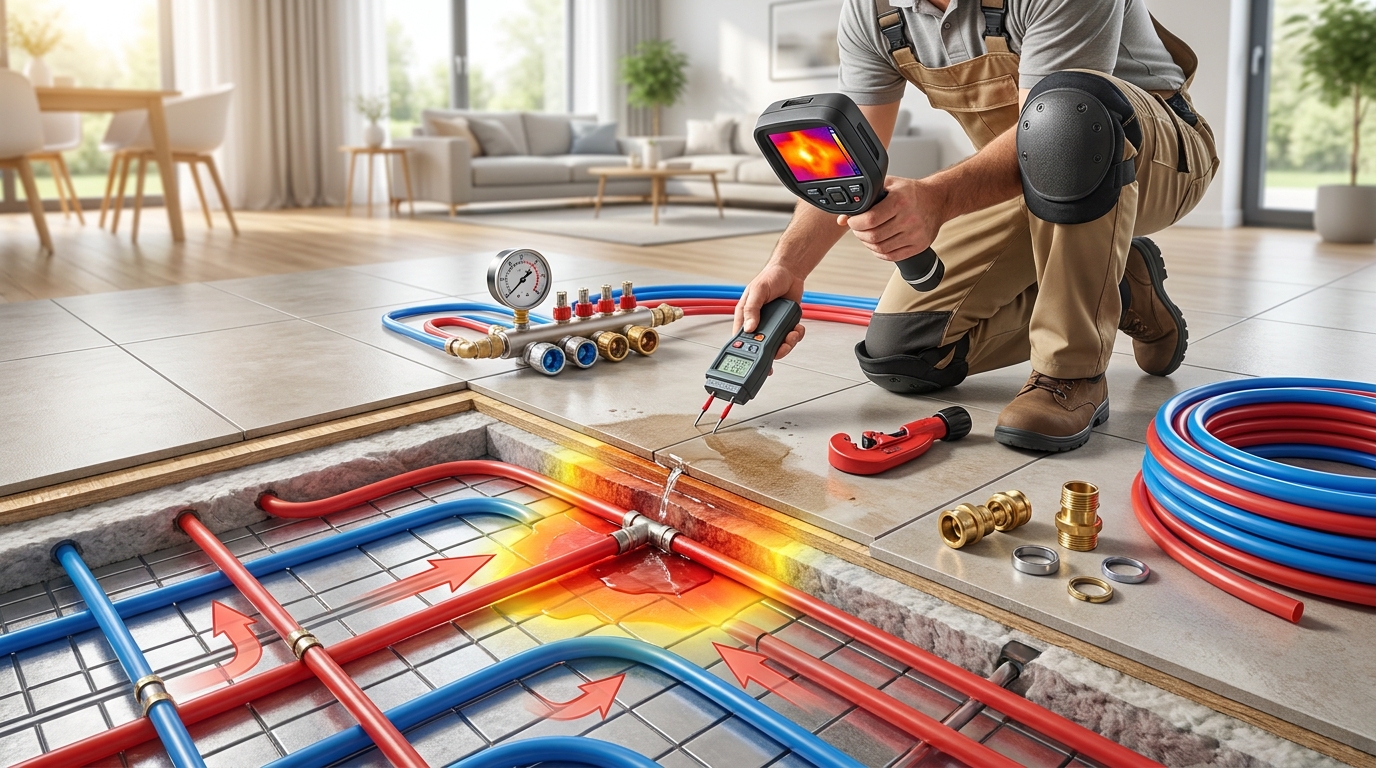 How to Detect and Fix a Floor Heating Leak