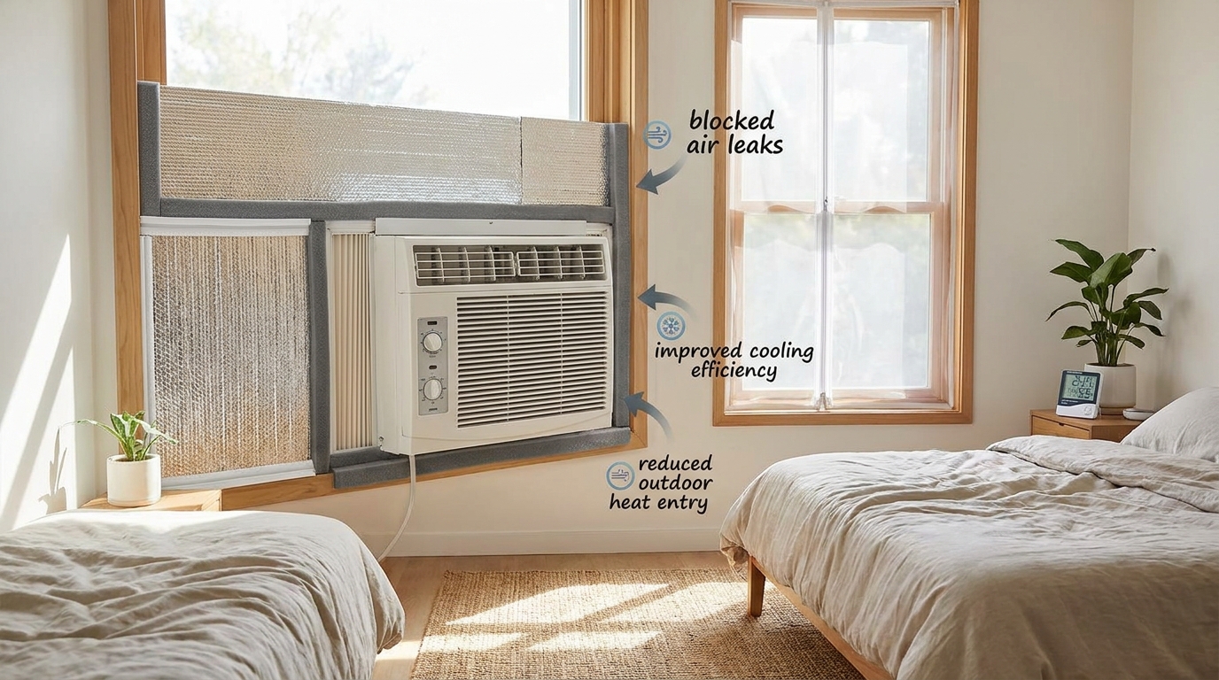 How to Insulate a Window AC