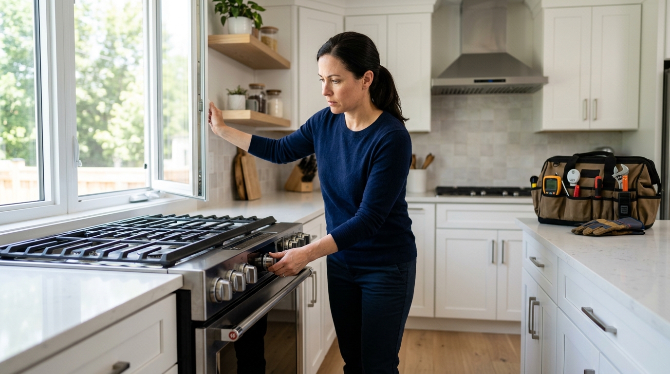 Oven Leaking Gas