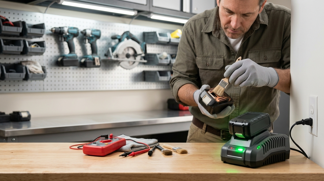 Ryobi Charger Flashing Green