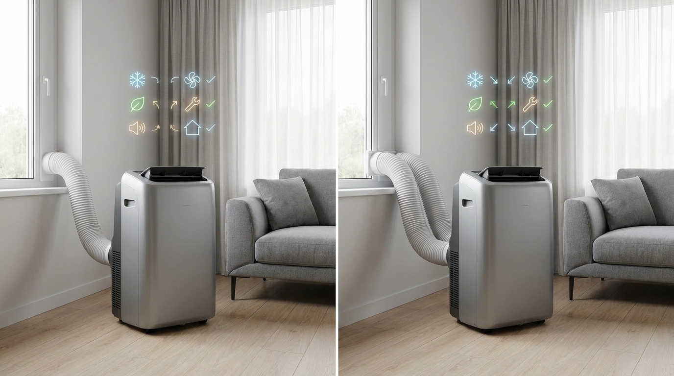 Single vs Dual Hose Portable AC