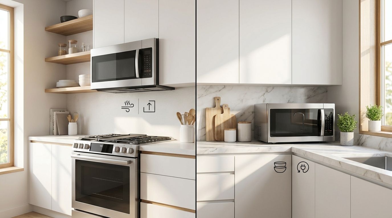 Over The Range Vs Countertop Microwaves