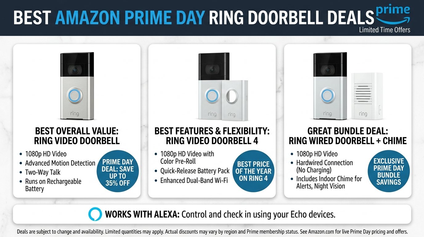Best Amazon Prime Day Ring Doorbell Deals 2026