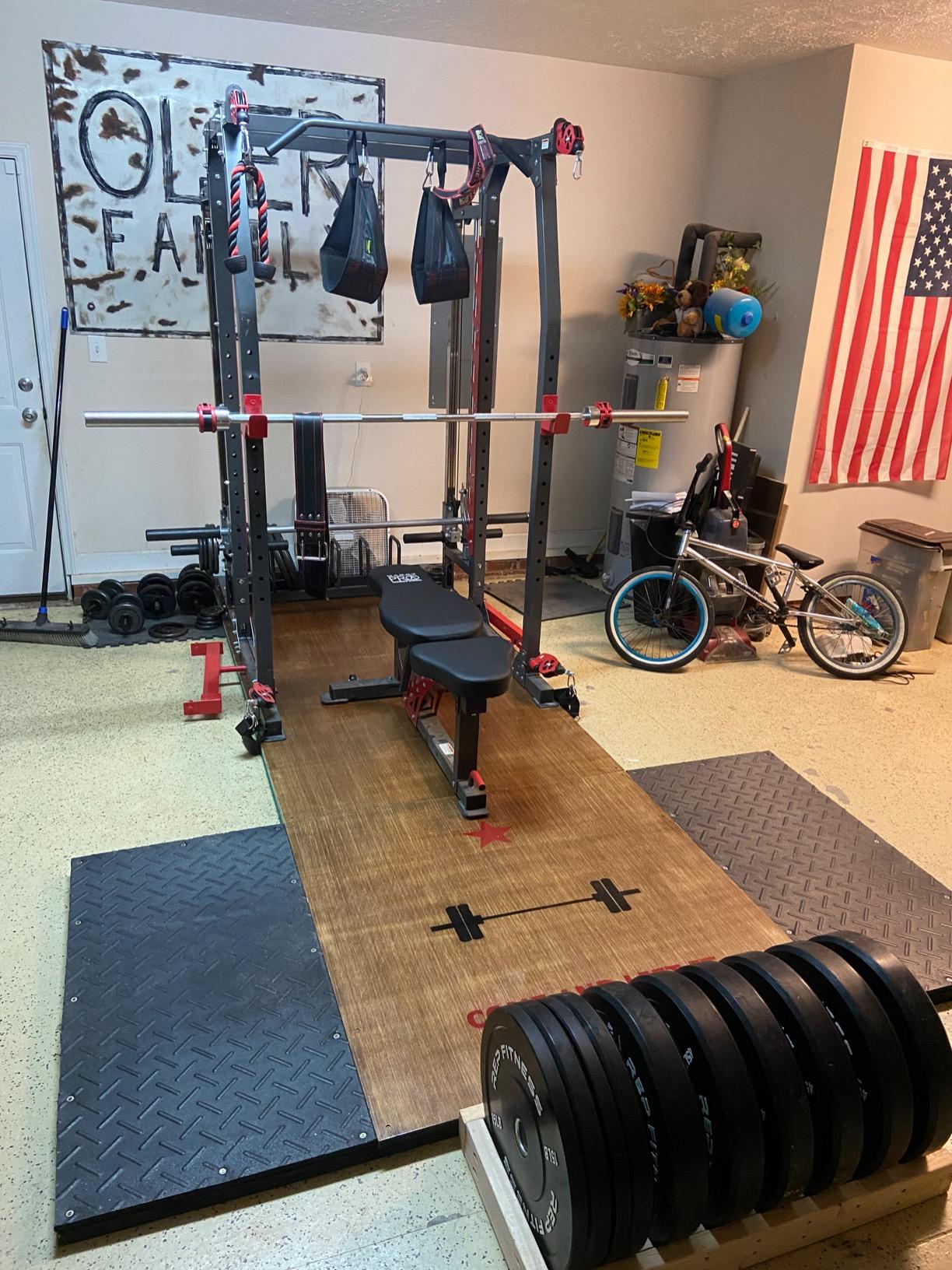 REP Fitness Rubber Bumper Plates, Olympic Standard Weights, Shock Absorbing Low Bounce Design customer photo 2