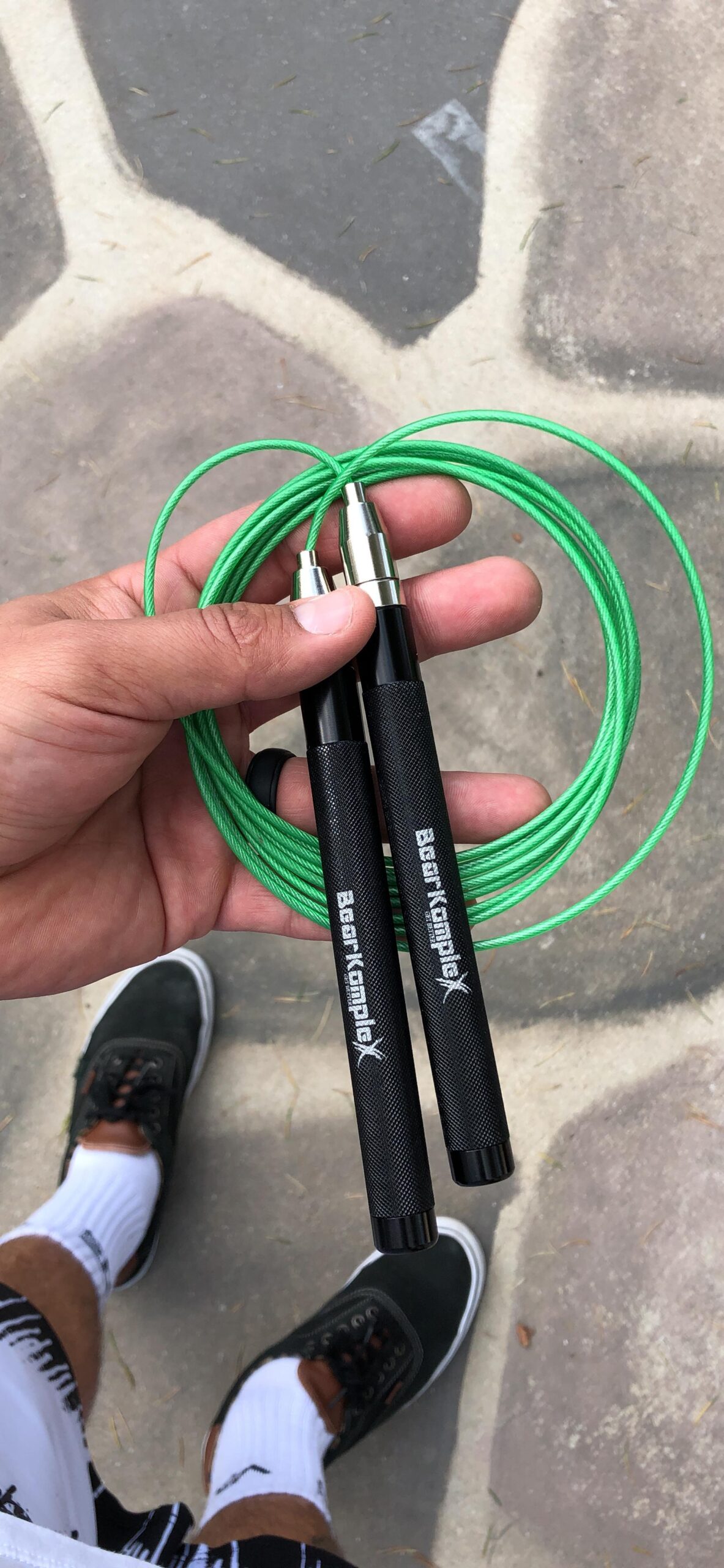 Bear KompleX Speed Jump Rope - Adjustable Tangle-Free Skipping Rope, Lightweight Handles, Smooth 360 Degree Swivel Bearings, 2 Steel Cables, Free Carrying Case customer photo 1