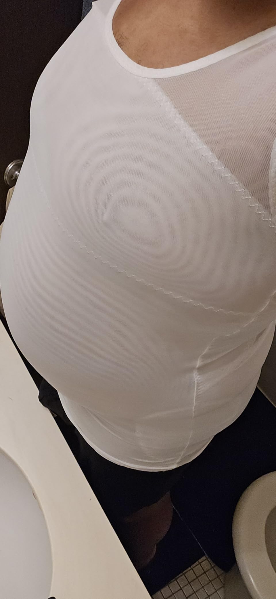Esteem Apparel Original Men's Chest Compression Shirt to Hide Gynecomastia Moobs Shapewear customer photo 1