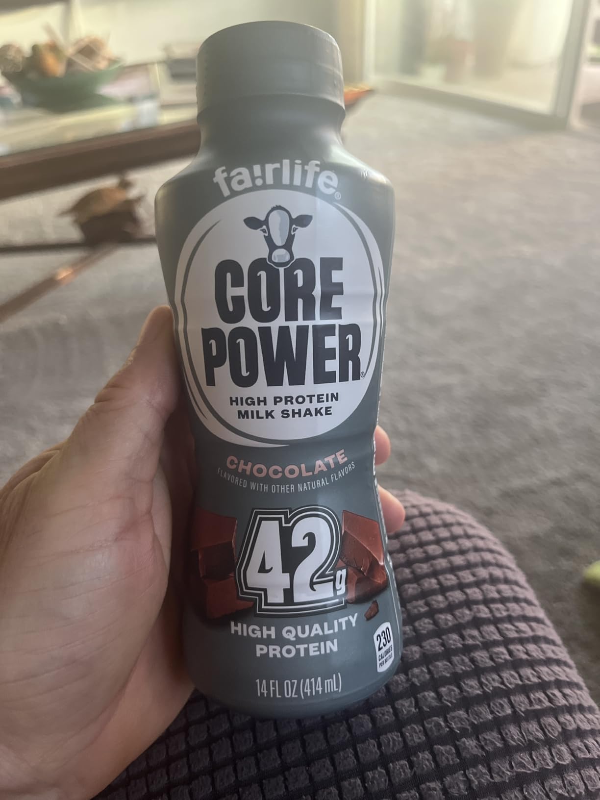 Core Power Elite High Protein Shake, Chocolate, 42g Protein, 14oz, 12 Pack customer photo 1