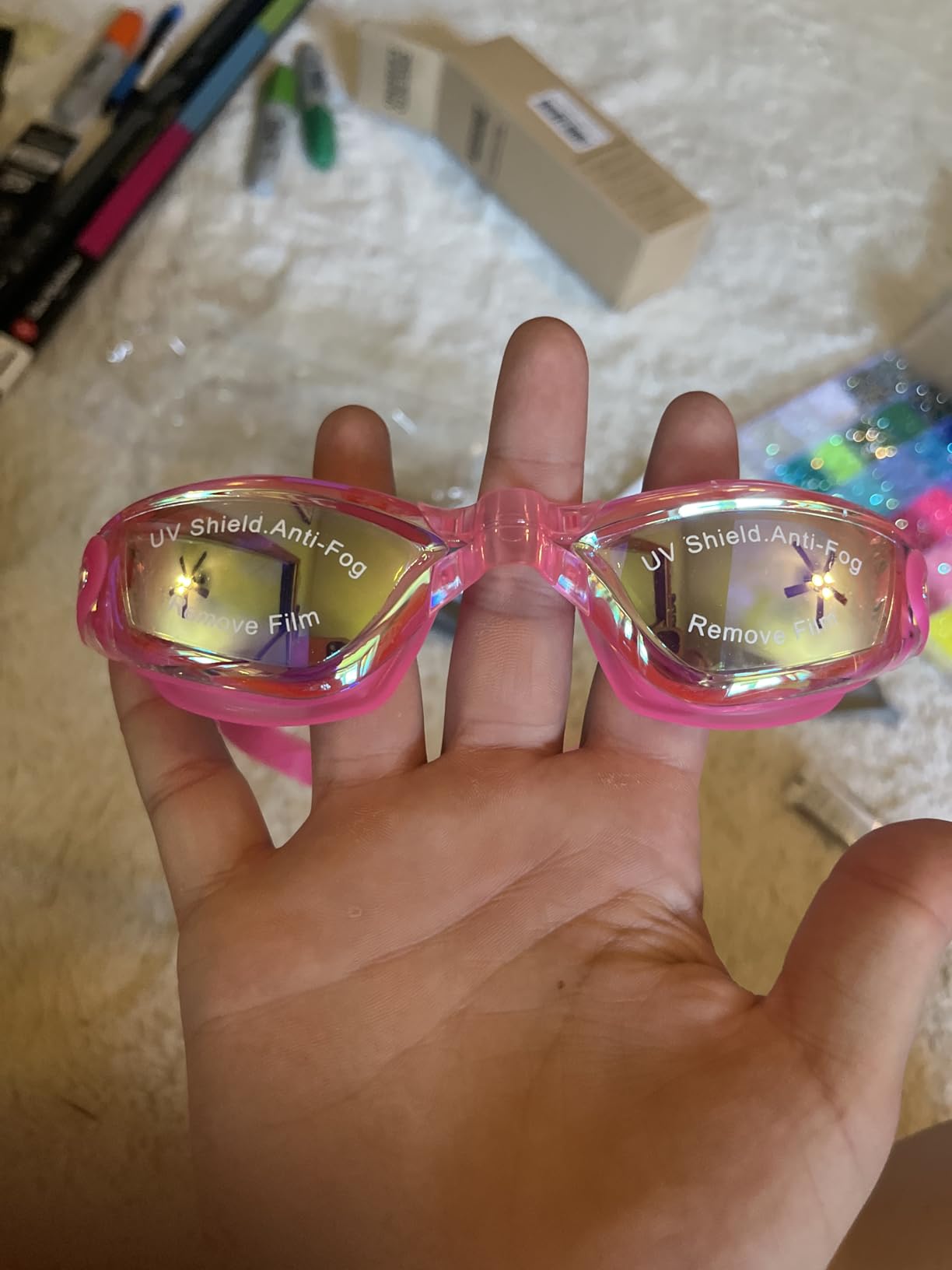 Aegend Swim Goggles, Swimming Goggles No Leaking Full Protection Adult Men Women Youth customer photo 1