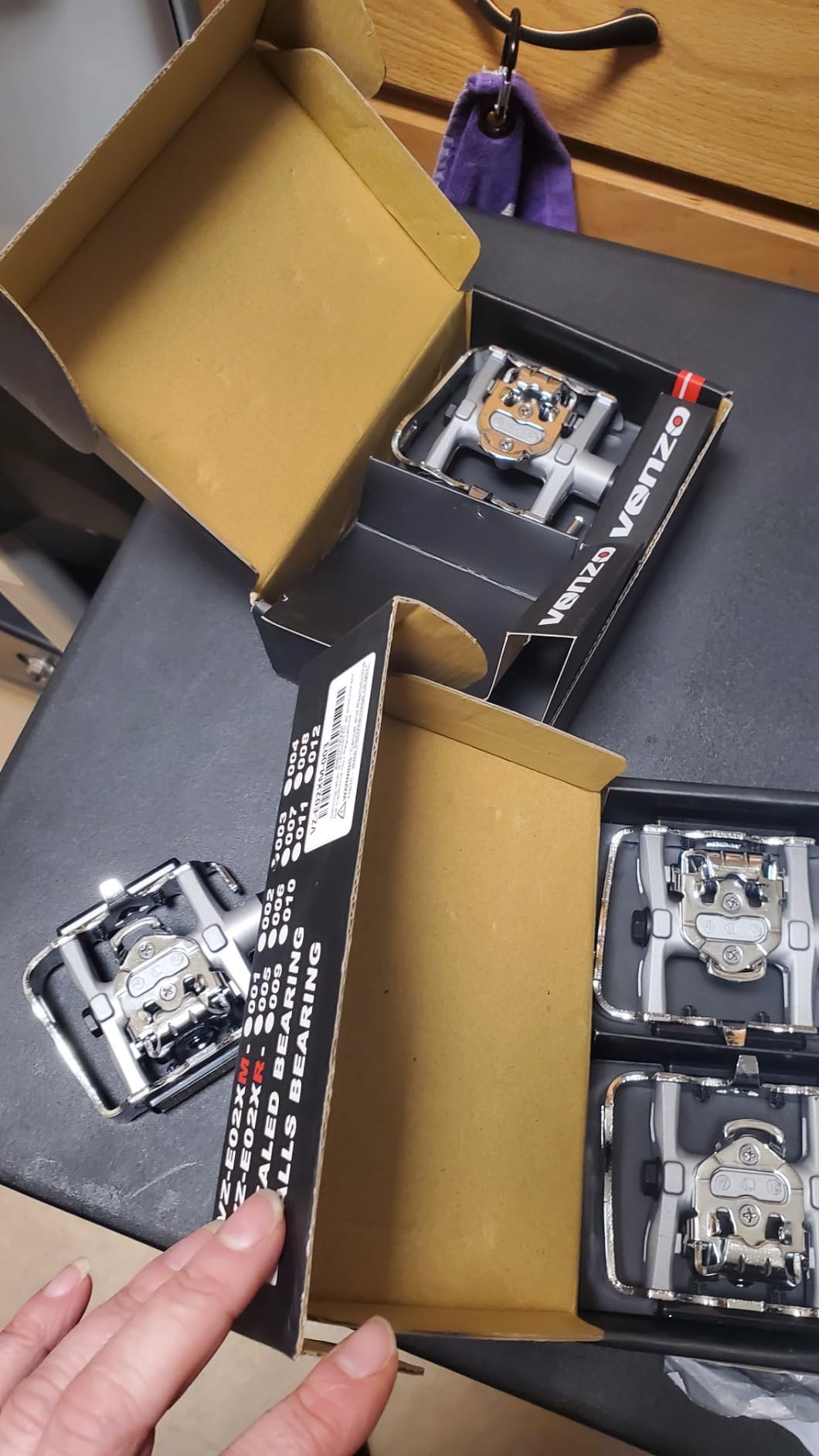VENZO Multi-Use Compatible with Shimano SPD Mountain Bike Bicycle Sealed Clipless Pedals - Dual Platform Multi-Purpose - Great for Touring, Road, Trekking Bikes customer photo 2
