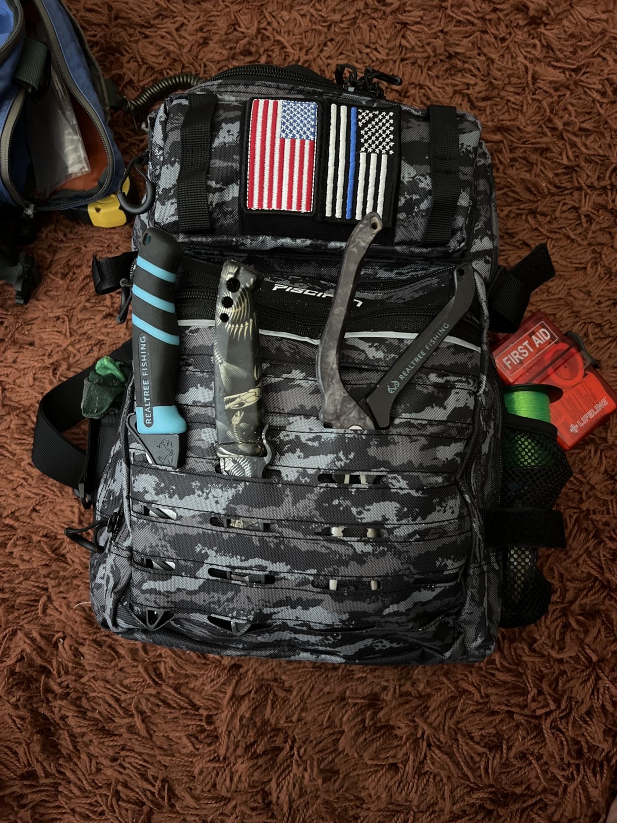 Piscifun Fishing Backpack Tackle Bag with 2 Rod Holders, Multi-Compartment Storage, MOLLE System, Water-Resistant Lightweight Outdoor Pack customer photo 2
