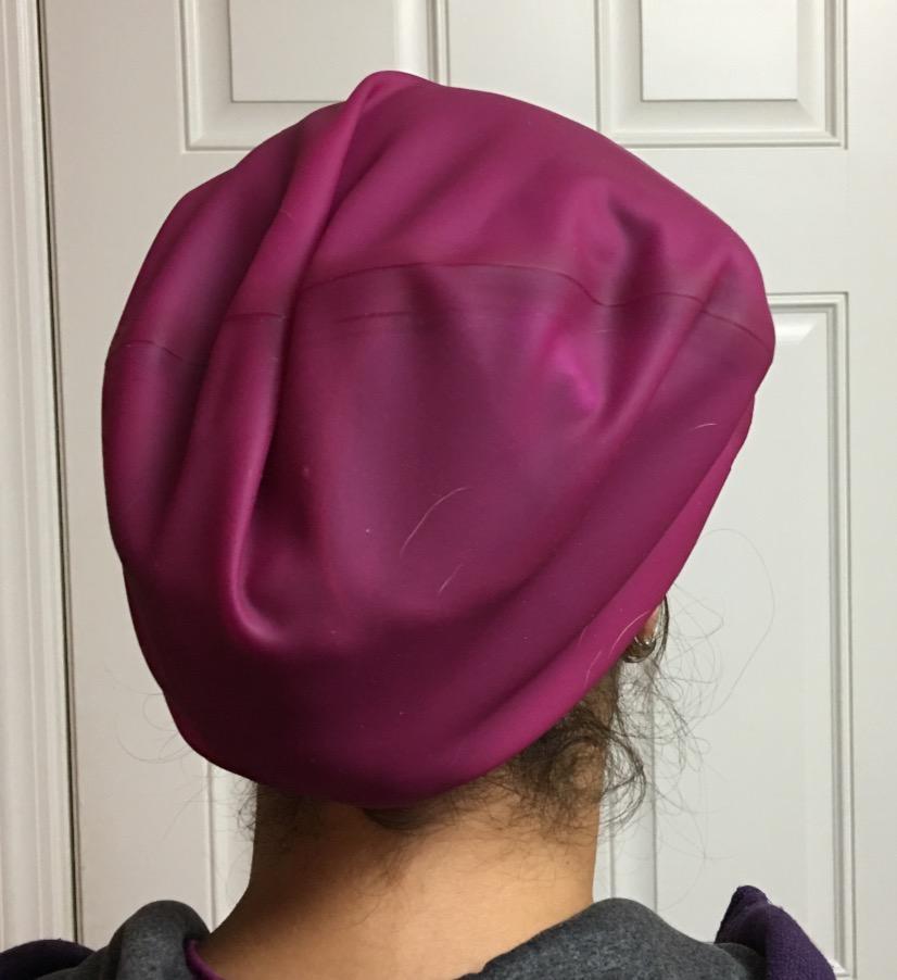 Large Swim Cap for Long Hair - Waterproof Durable Silicone Swimming Cap for Braids, Dreadlocks, Weaves, Afros, Curls - Swim Caps for Women & Men - Anti-Leak Seal for Pool, Beach, Laps & Water Workouts customer photo 1