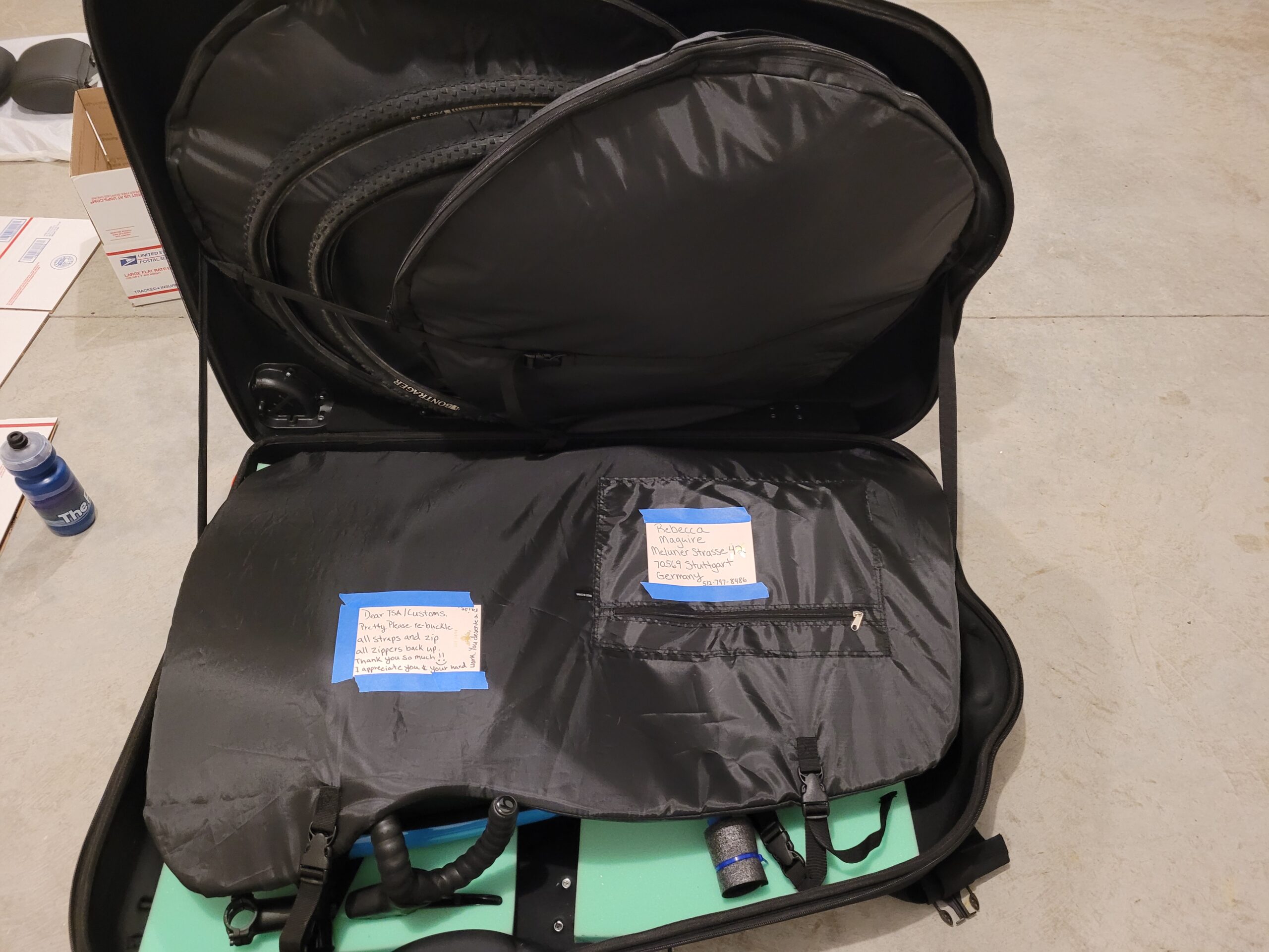 CyclingDeal Bike Travel Case | Lightweight & Durable Bike Case for Flying w/EVA Material | TSA Lock & Wheels for Easy Transportation | Bicycle Travel Bag for Flights | Up to 700c Road or 29
