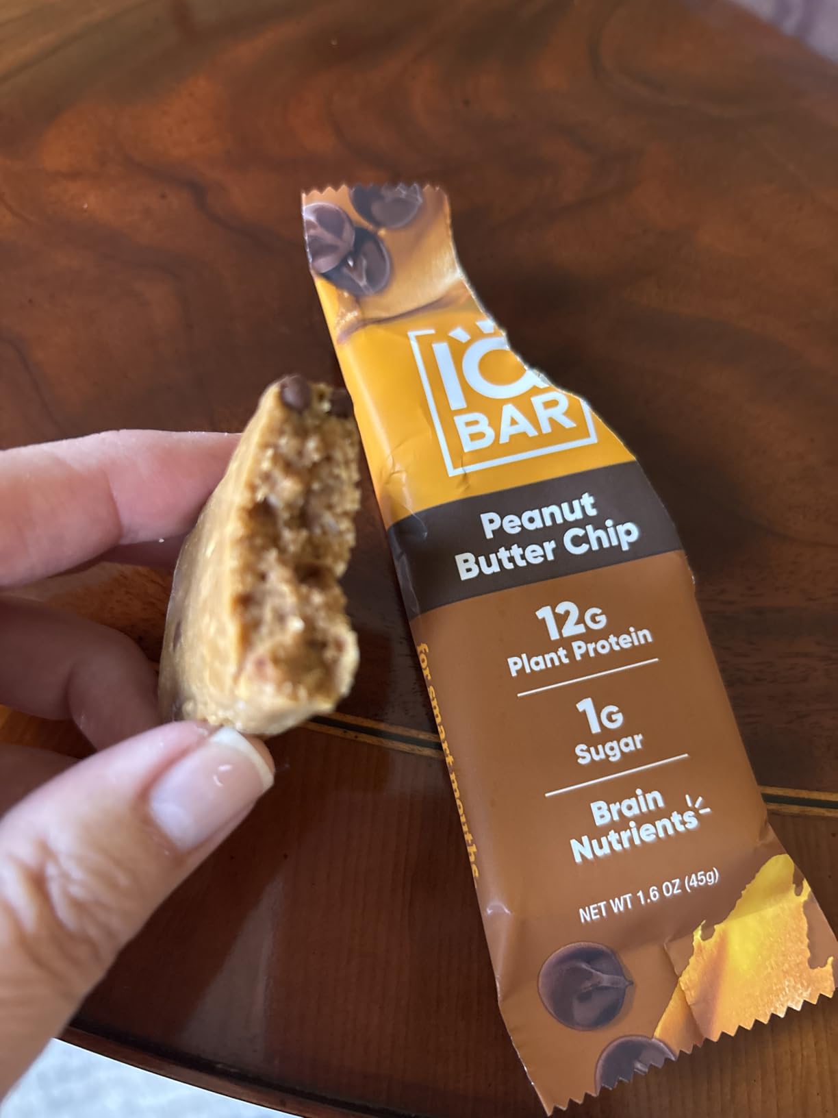 IQBAR Clean Plant Protein Bars - Peanut Butter Chip - 12 Count - Keto, Vegan, High Fiber, Gluten and Dairy Free, Low Sugar Snack - Brain and Body Nutrients for Focus, Energy, Meal Replacement customer photo 2