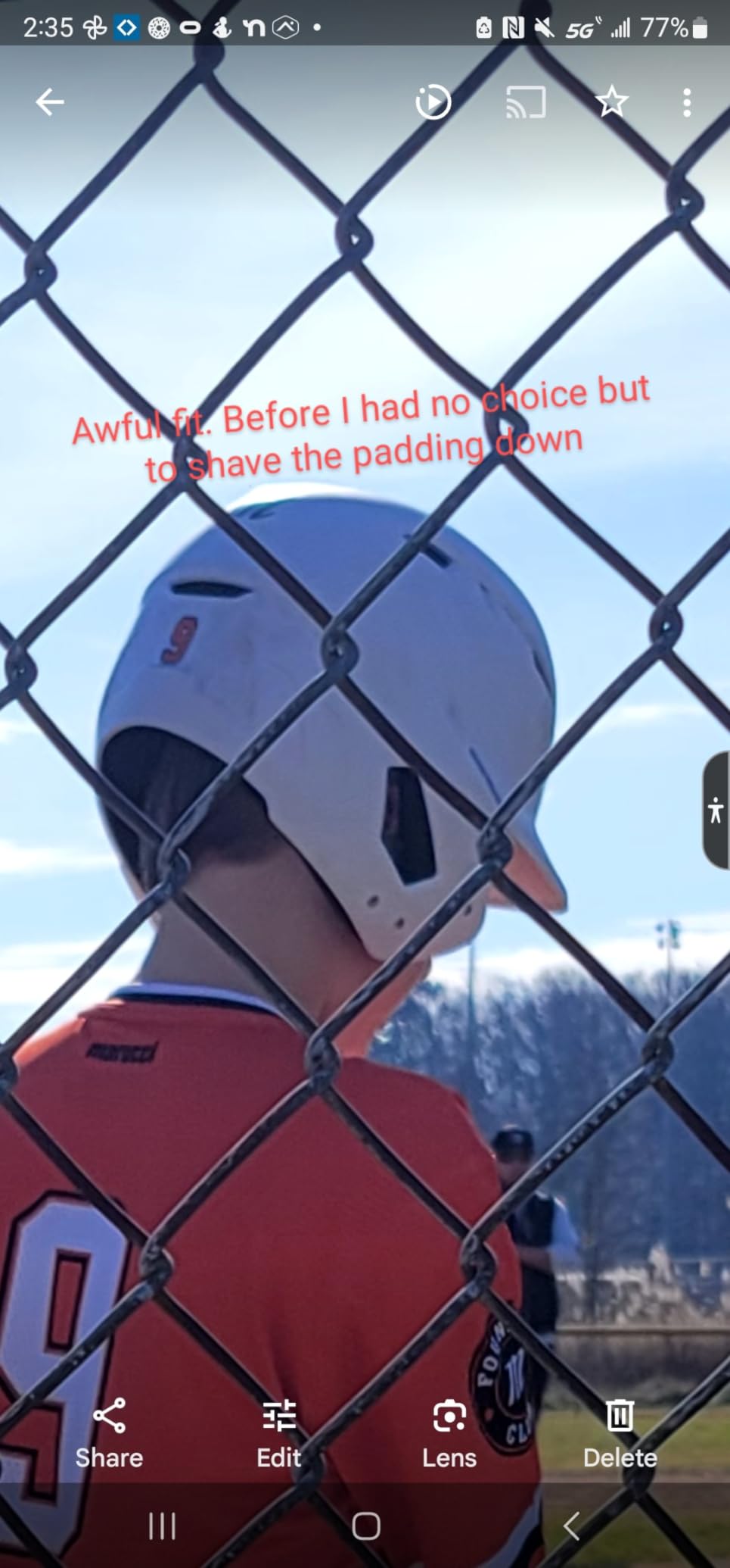 Marucci DuraVent Batting Helmet - NOCSAE Verified with Reversible Jaw Guard & Ventilation customer photo 2