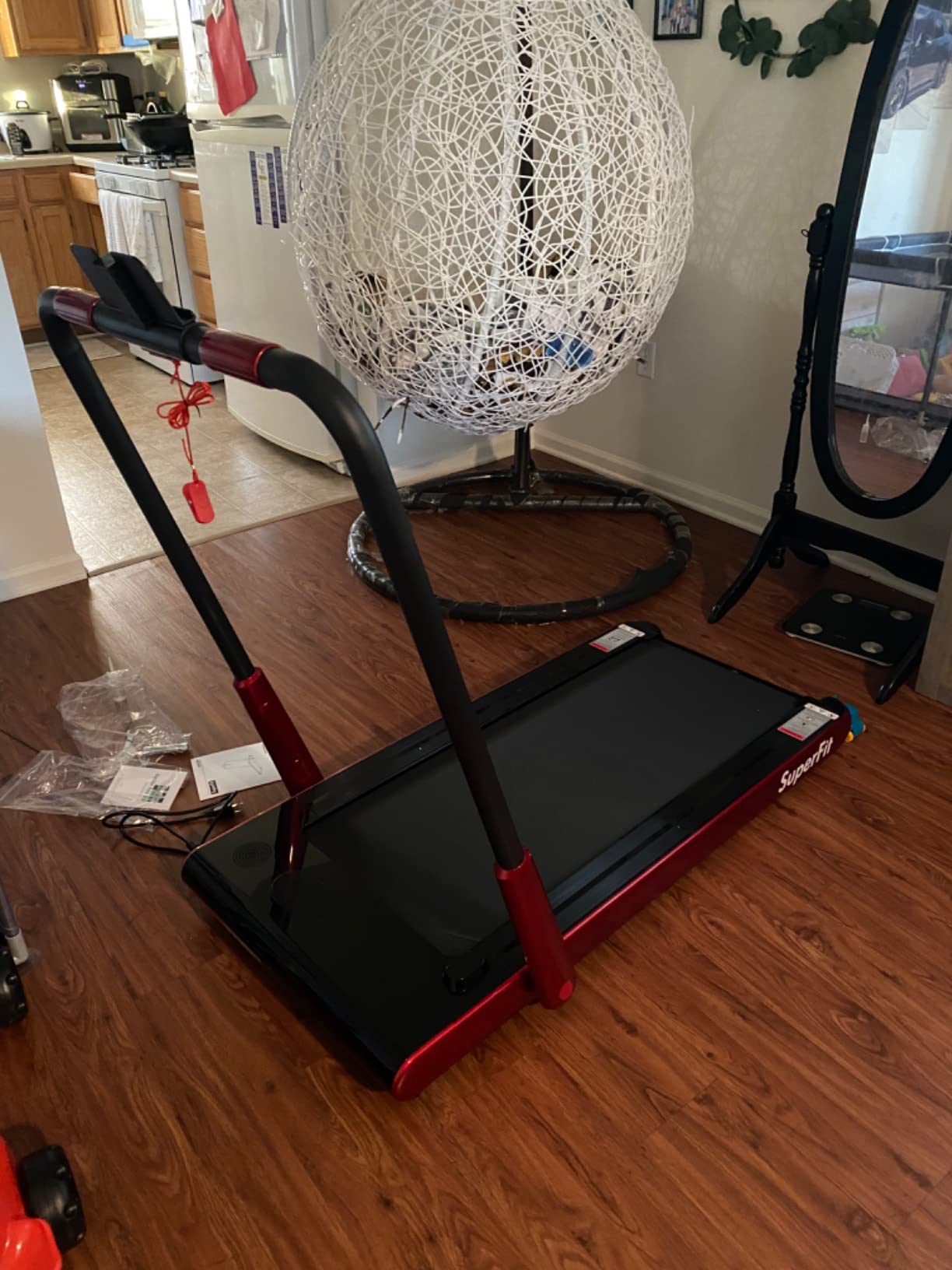 Goplus 2 in 1 Folding Treadmill, 2.25HP Under Desk Superfit Treadmill with APP Control and Bluetooth Speaker customer photo 2