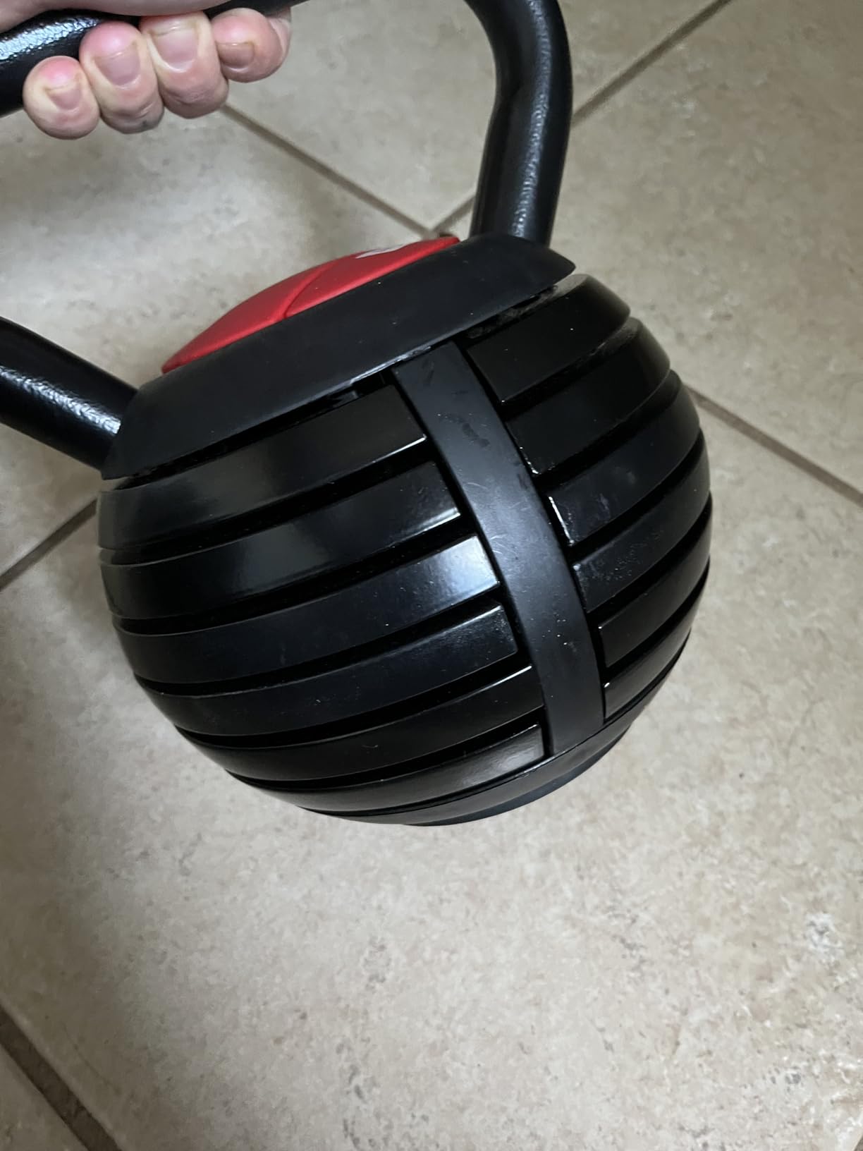 TopMade Adjustable Kettlebell Weights Set Cast Iron Exercise Fitness Kettle Ball Grip 5, 8, 9, 12lb Free Weight Men Women Kettlebells for Home Gym Workout Ballistic, Core,Strength Training customer photo 1