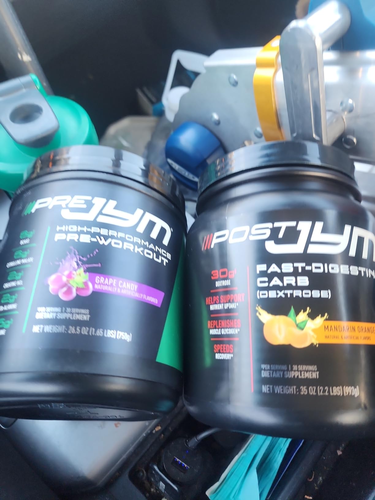 JYM Supplement Science Pre JYM Grape Candy Pre Workout Powder, BCAAs, Nootropics, Creatine HCI, Citrulline, Beta-Alanine, 30 Servings customer photo 1