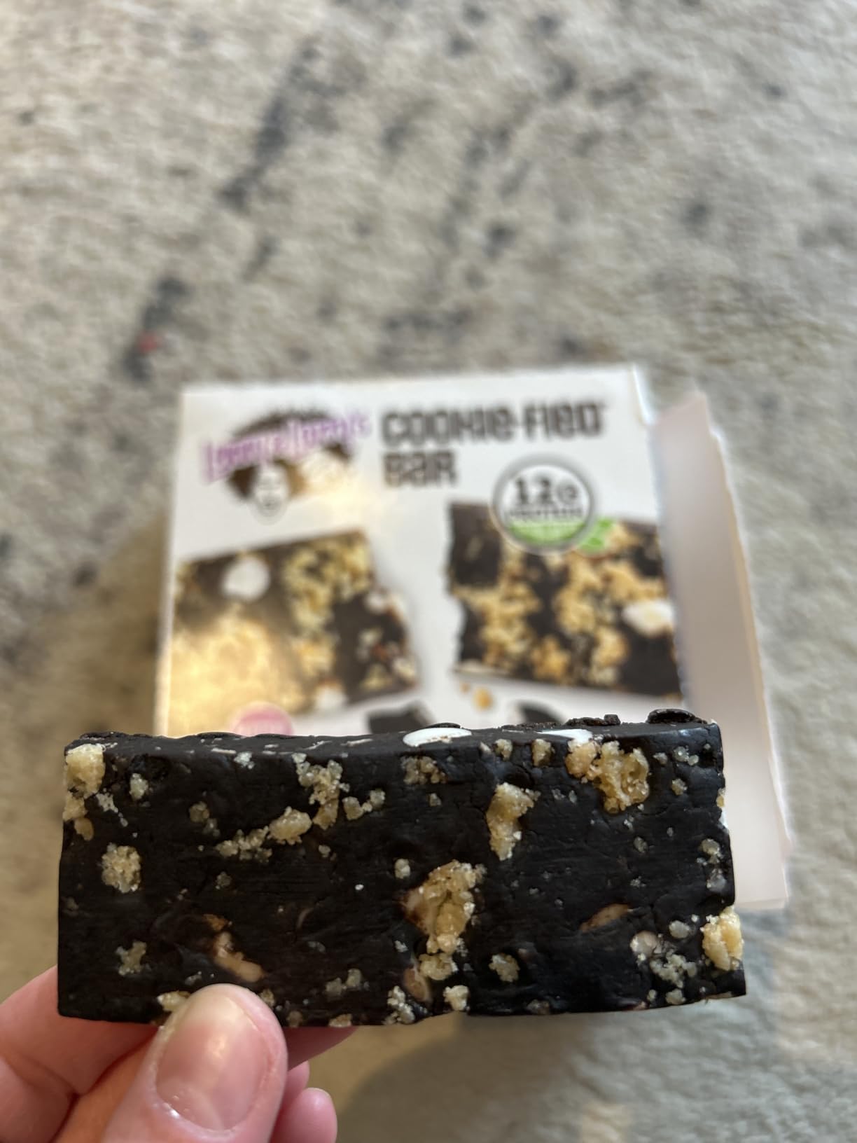 Lenny & Larry's Cookie-fied Protein Bar - Cookies & Creme Vegan Protein Bars 9x45g - Healthy Snacks with 12g Plant Protein & 5g Fiber - Gluten Free Power Bar, Non-GMO & Vegan customer photo 2