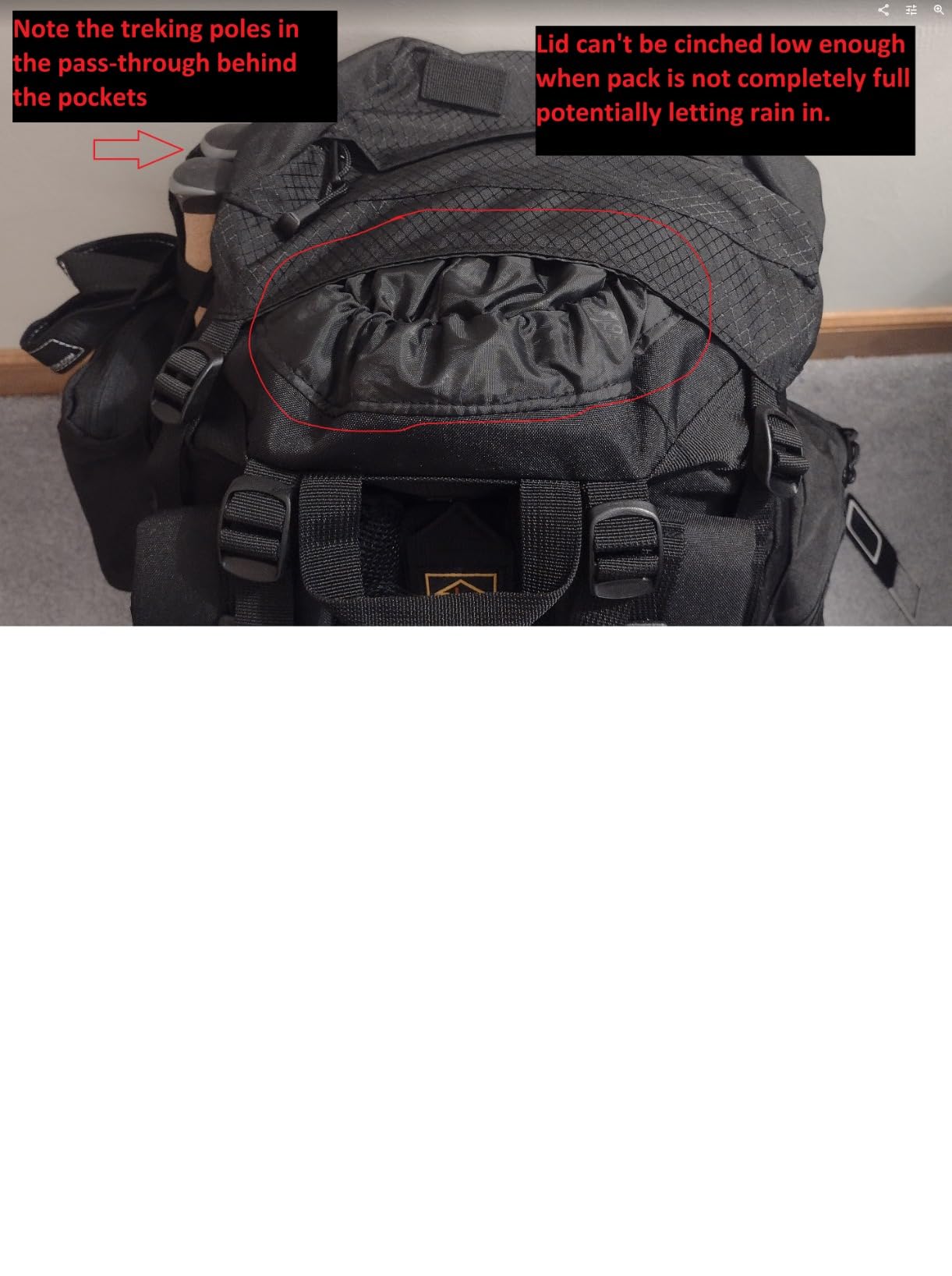 Teton Sports 65L Explorer Internal Frame Backpack for Hiking, Camping, Backpacking, Rain Cover Included, Graphite customer photo 2