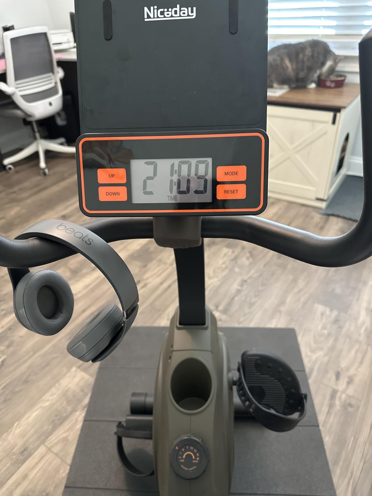 Niceday Recumbent Exercise Bike, Recumbent Bike for Home, Recumbent Stationary Bike 400LBS Weight Capacity, Magnetic Recumbent Bike with Smart APP, LCD Monitor, Heart Rate Handle customer photo 1
